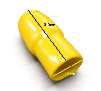 Vinyl Wire End Cap, Cable Marker (Max. Service Temp: of 80 Degree Celcius), 60mm (Yellow)