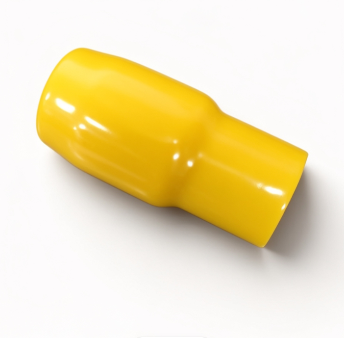 Vinyl Wire End Cap, Cable Marker (Max. Service Temp: of 80 Degree Celcius), 60mm (Yellow)