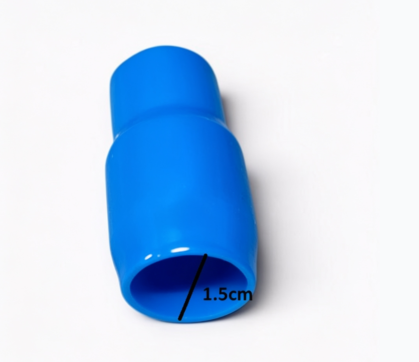Vinyl Wire End Cap, Cable Marker (Max. Service Temp: of 80 Degree Celcius), 60mm (Blue)