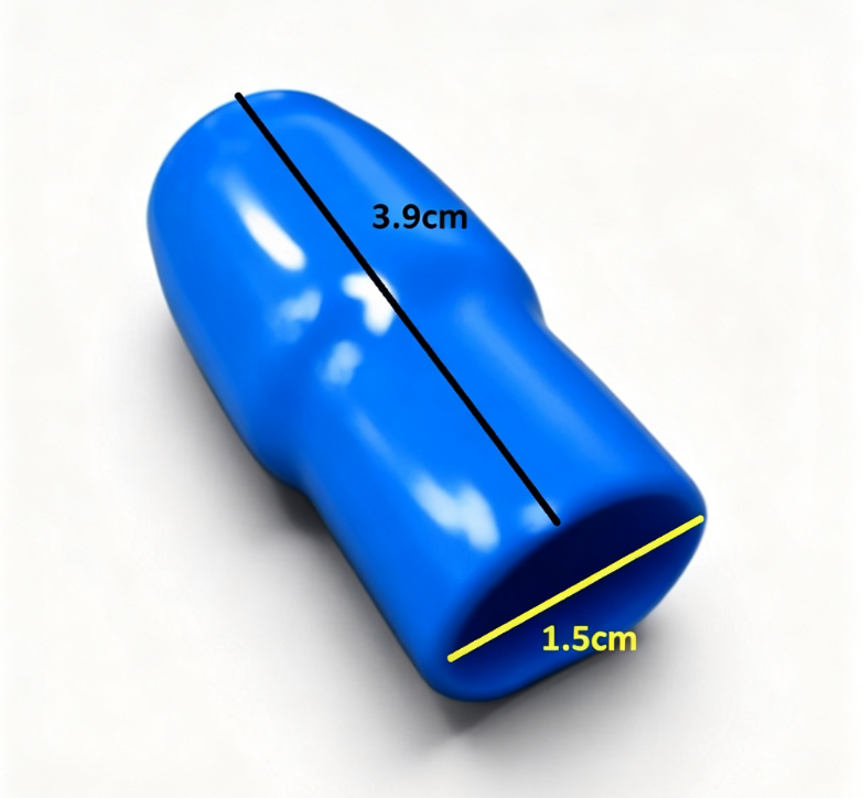 Vinyl Wire End Cap, Cable Marker (Max. Service Temp: of 80 Degree Celcius), 60mm (Blue)