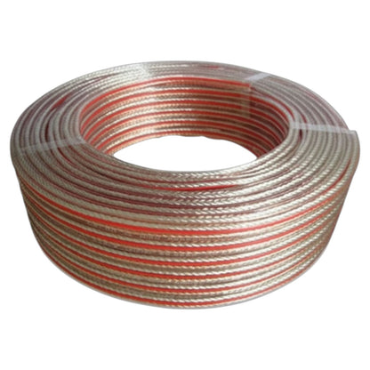 Transparent Speaker Wire AWG 12 or 3.5mm 100 Meter 1 Roll