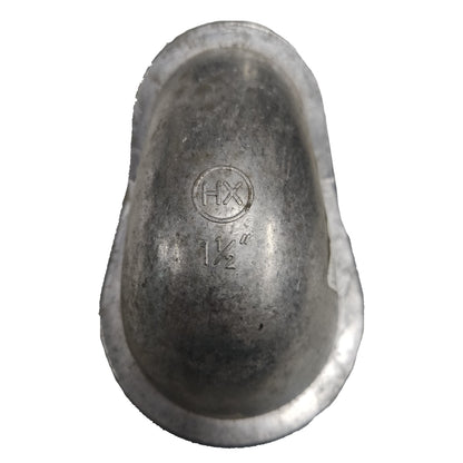 Metal ingot with 'HX' logo and markings on a white background