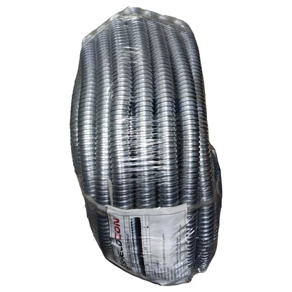 Coiled metal pipe with Selcon branding on a white background