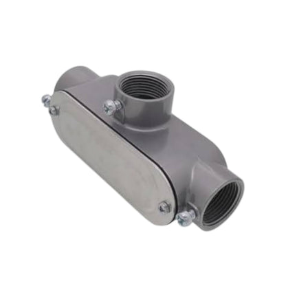 Shieldcon 2 Inches Threaded Conduit Body Tee Powder Coated Aluminum SMCBT2