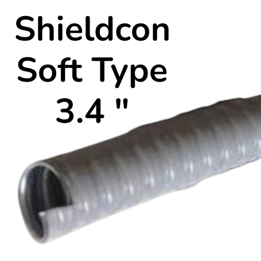 Shieldcon 3/4 Inches or 20mm Liquid Tight Metal Flexible Conduit Soft Type 50 Meters per Roll SMLTS34(50METERS) I Electx Electrical Supply
