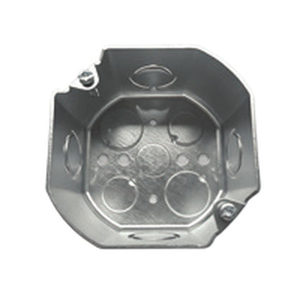 Shieldcon 4x4 Octagon Conduit Box G16 with Cover Option Galvanized Steel SMOB44