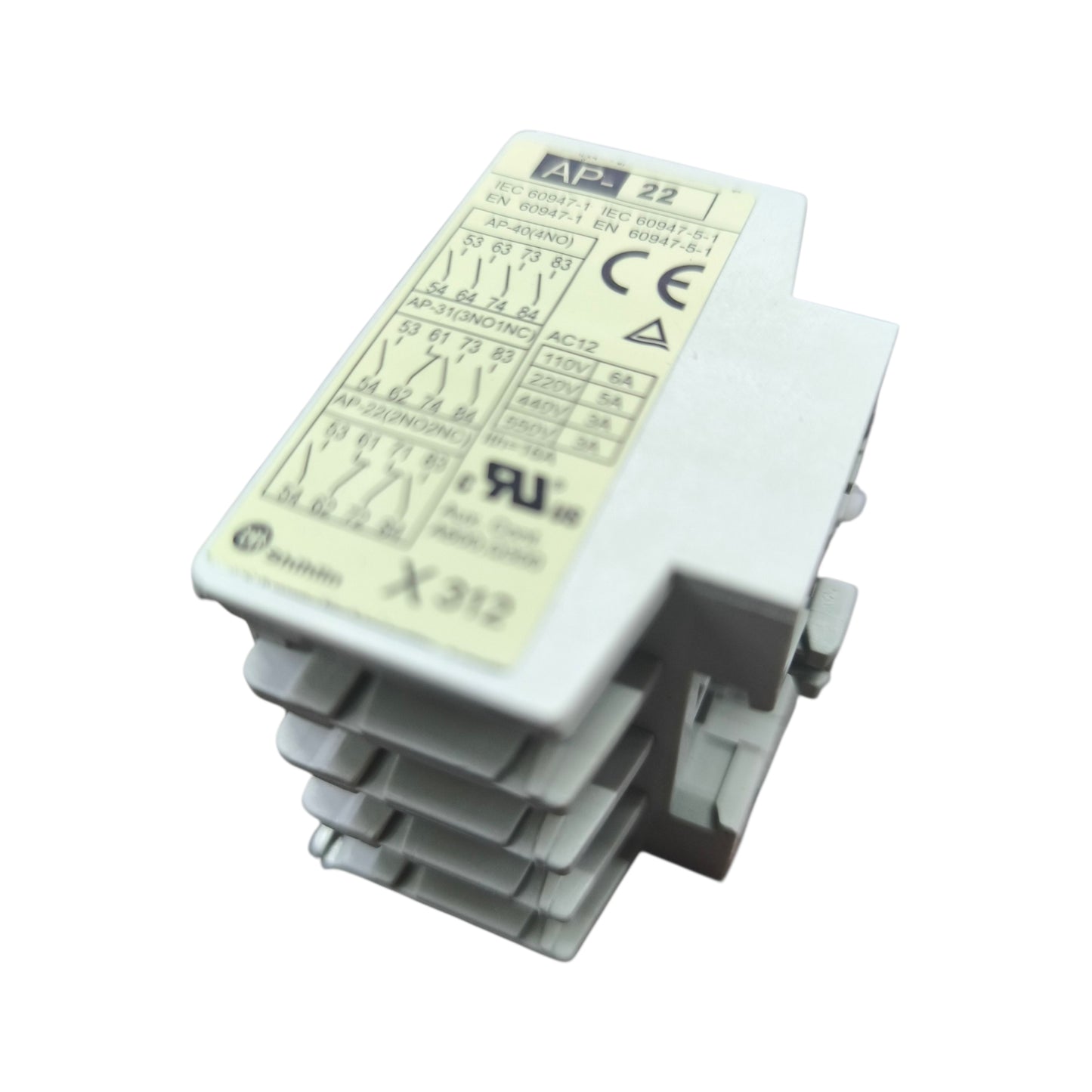 Shihilin Aux Contact Top For Magnetic Contactor 2NO + 2NC AP-22 Electx Electrical Supply