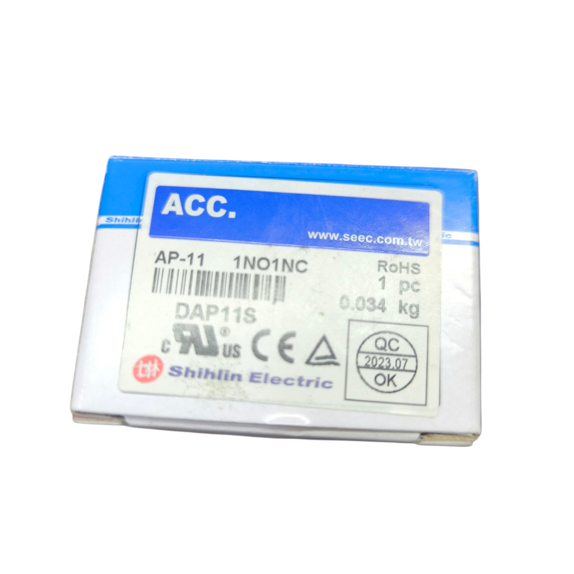 Shihilin Auxillary Contact for Magnetic Contactor 1NO + NC AP-11 Electx Electrical Supply