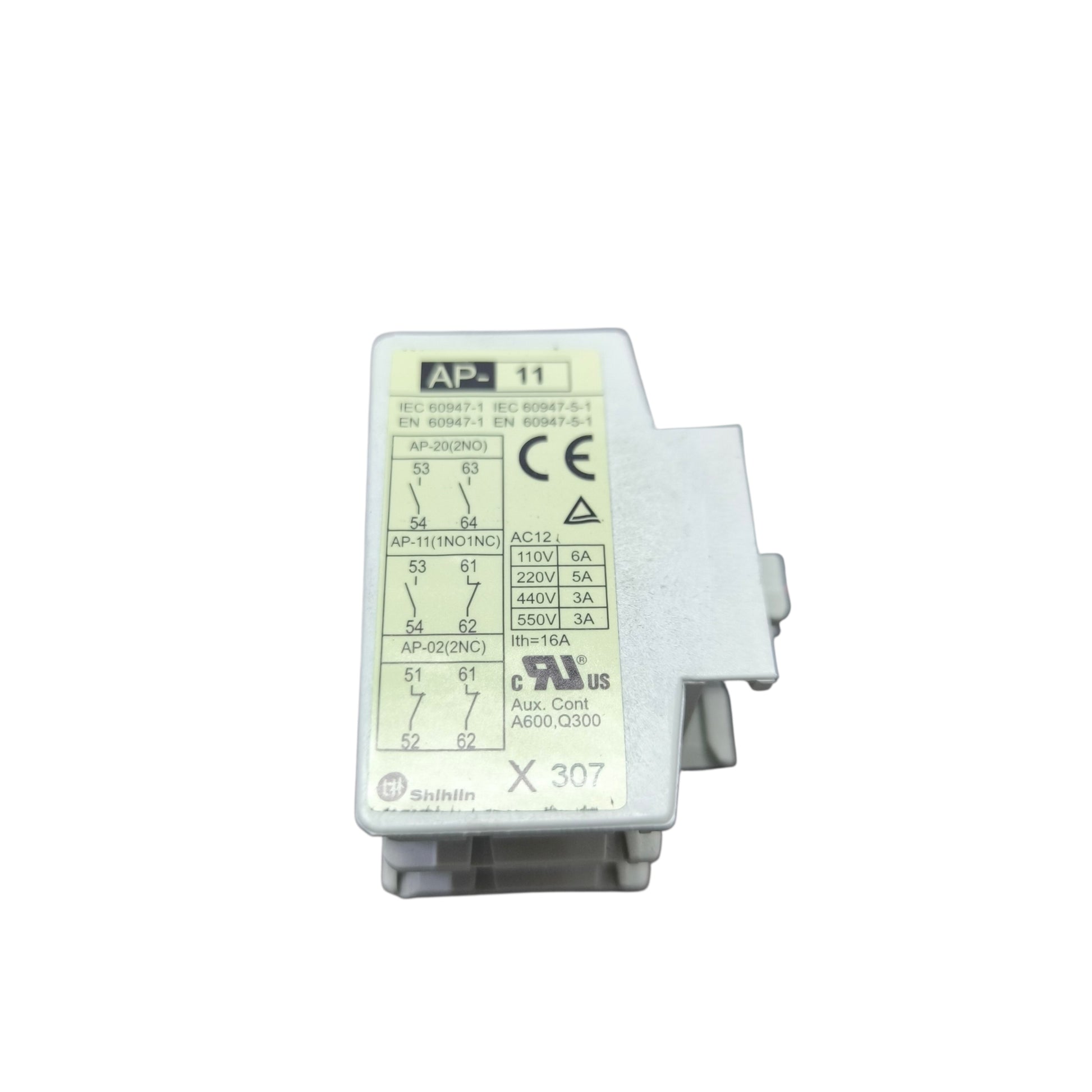 Shihilin Auxillary Contact for Magnetic Contactor 1NO + NC AP-11 Electx Electrical Supply