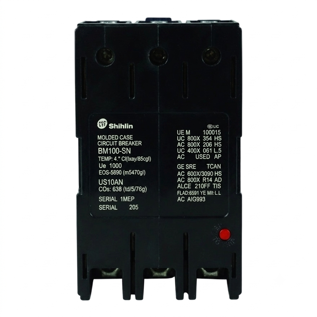 Shihlin 40A 3P Molded Case Circuit Breaker 25 KAIC 220V MCCB BM100SN3P40A