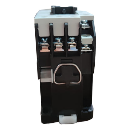 Electrical contactor on a white background