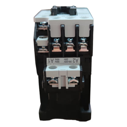 Electrical contactor on a white background