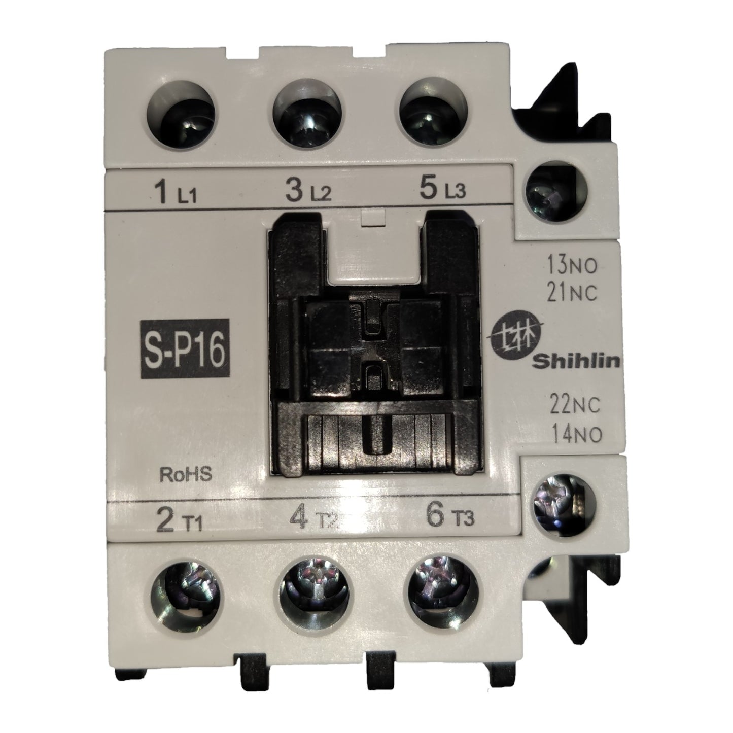 Electrical contactor with Shihlin branding on a white background