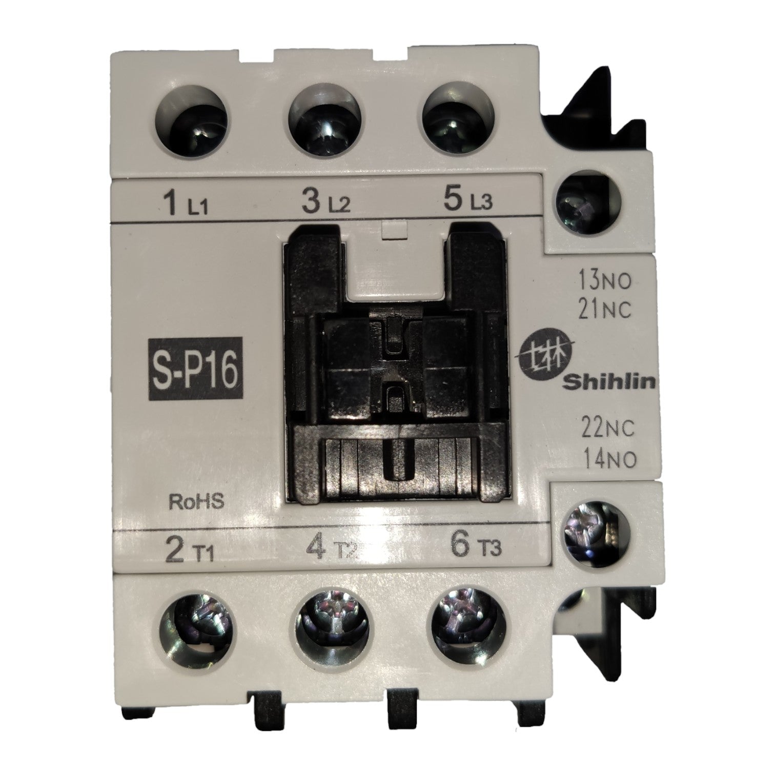 Electrical contactor with Shihlin branding on a white background