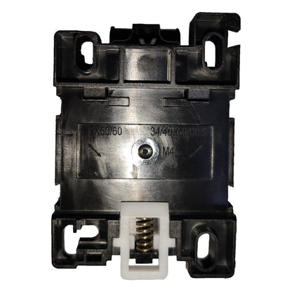Mechanical component with visible branding on a white background