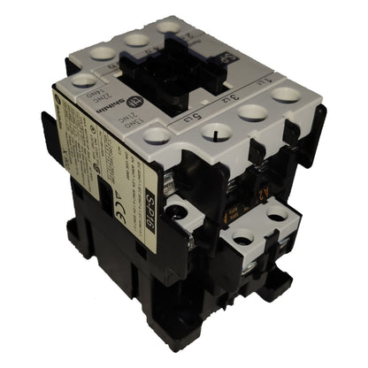 Electrical contactor on a white background