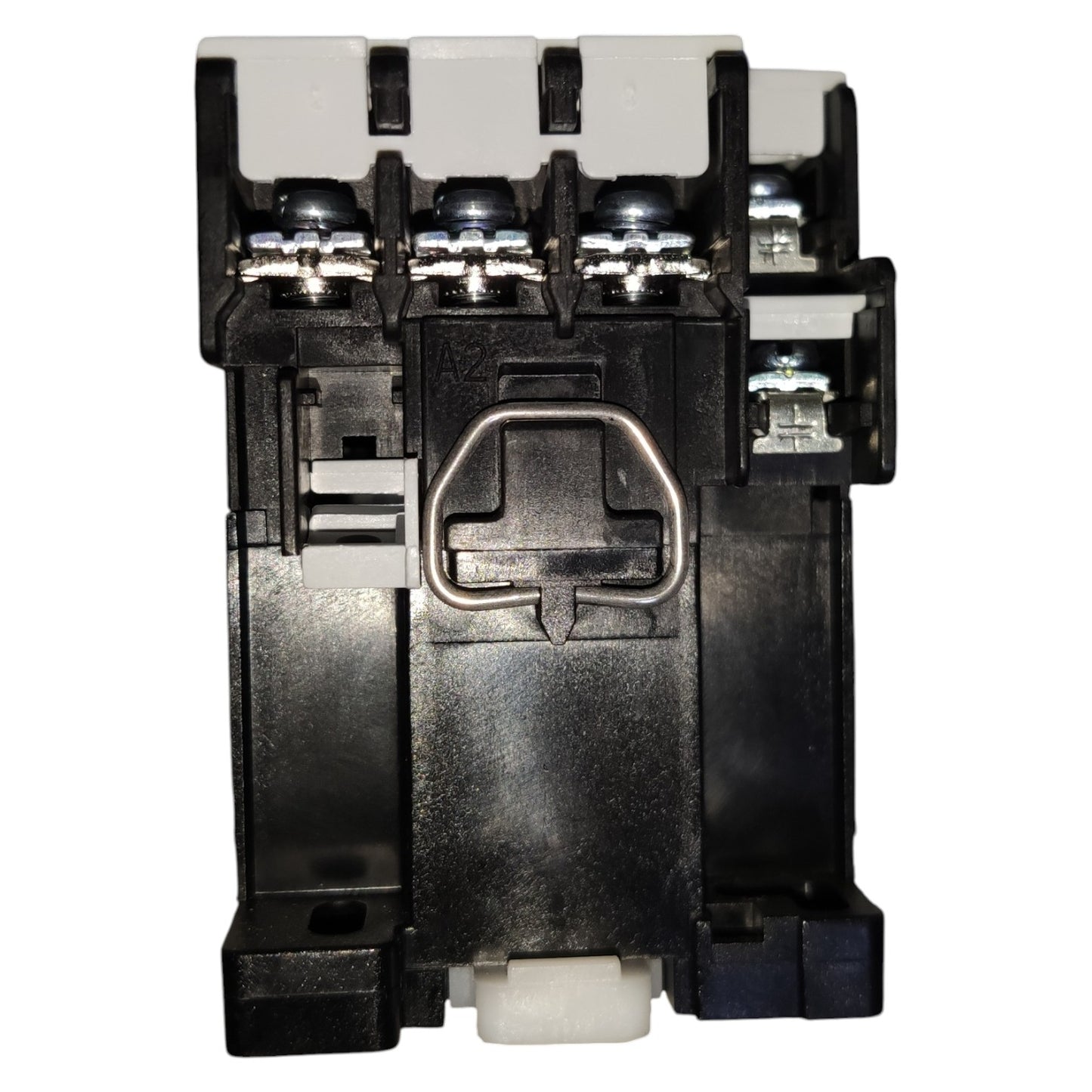 Electrical contactor on a white background
