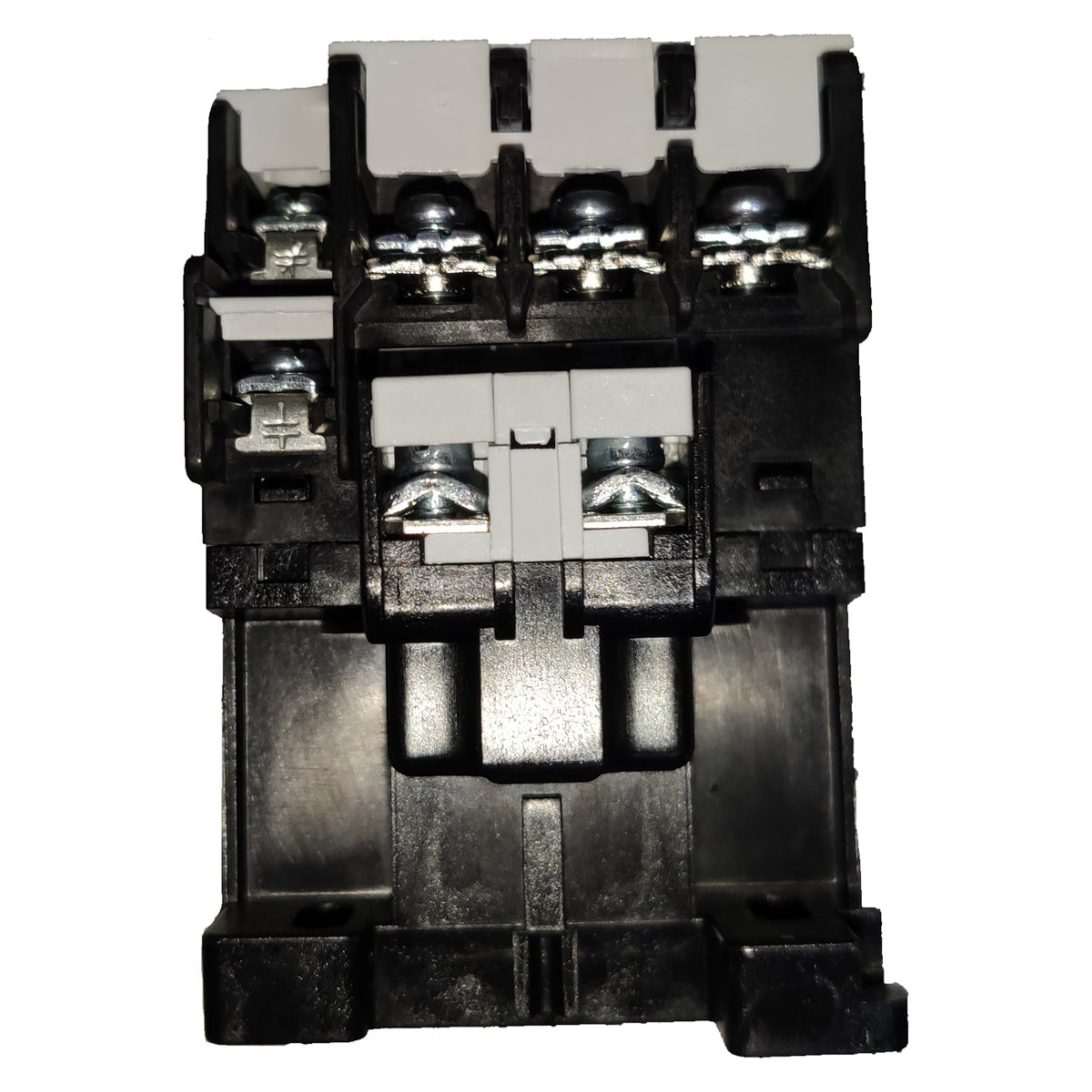 Electrical contactor on a white background