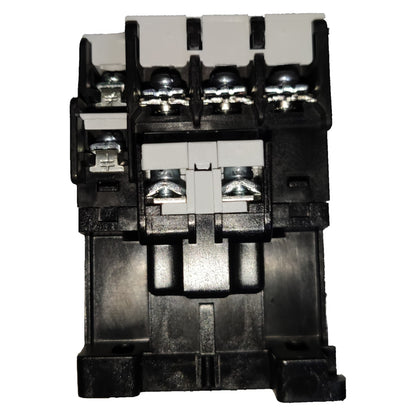 Electrical contactor on a white background
