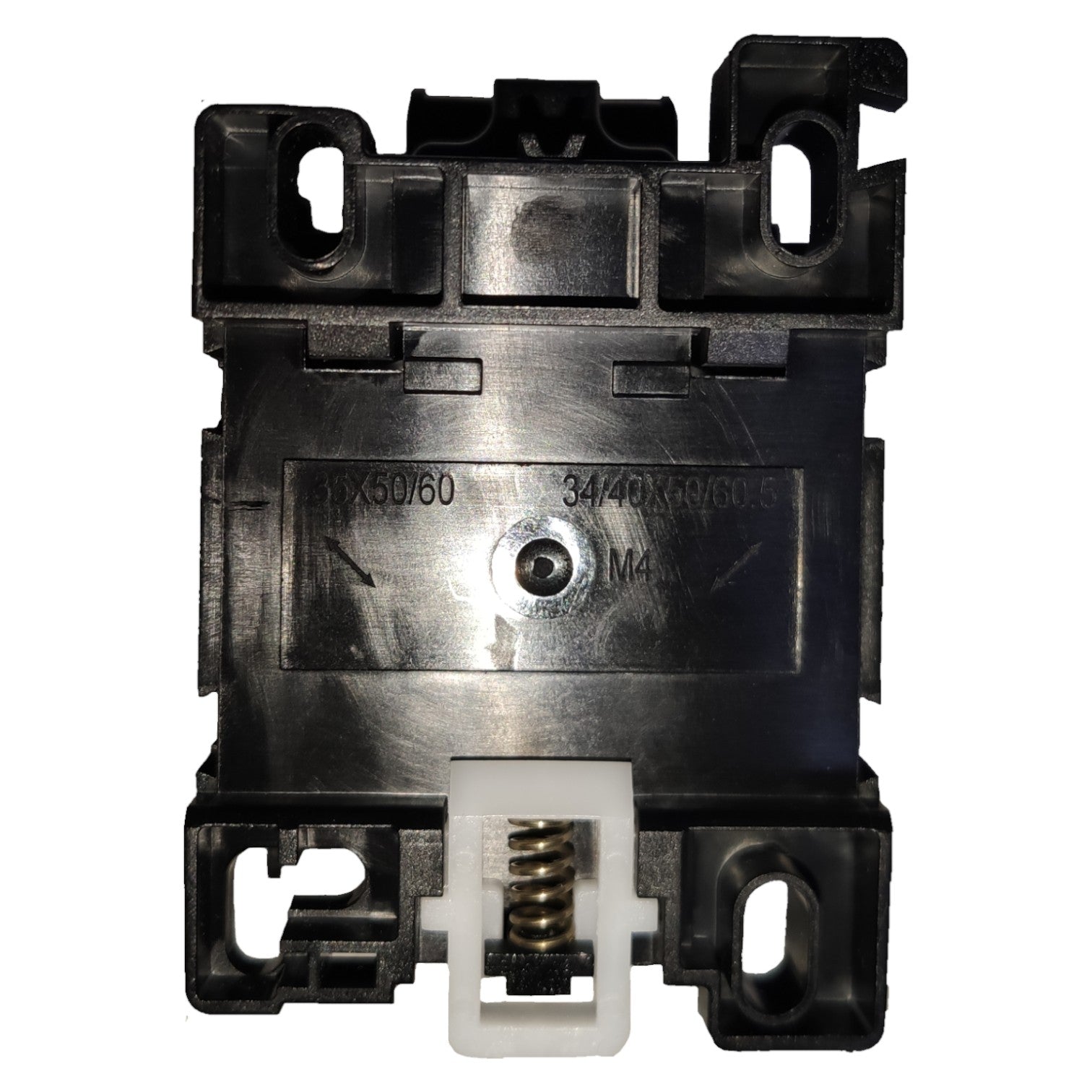 Electrical contactor on a white background