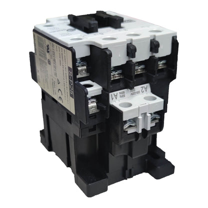 Electrical contactor on a white background