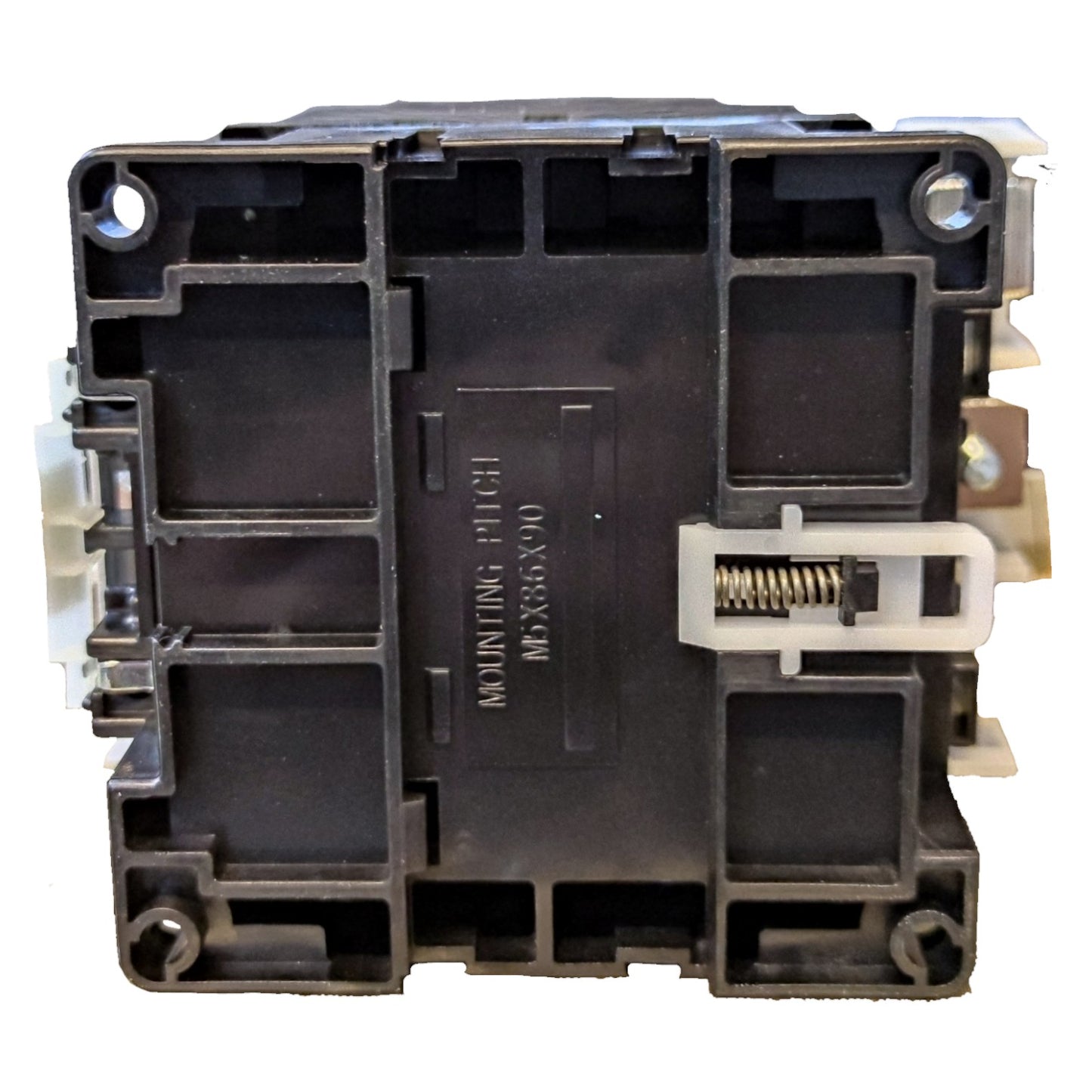 Electrical contactor on a white background