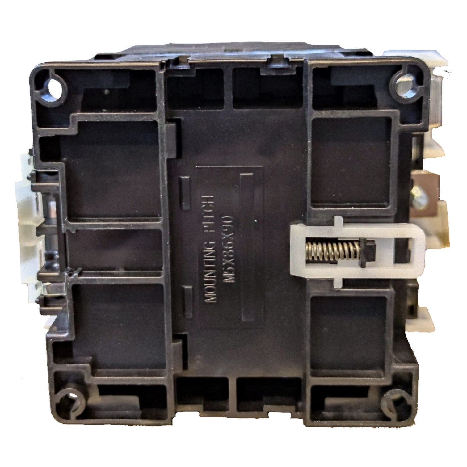 Electrical contactor on a white background