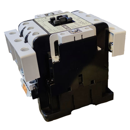 Electrical contactor on a white background