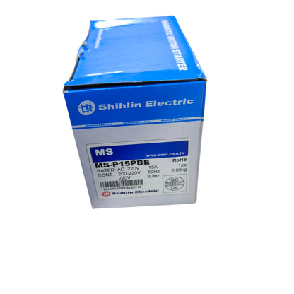 Shihlin Motor Magnetic Starter 15A 5 HP 3 Phase 220V 12-18A MS-P15PBE, Magnetic Switch