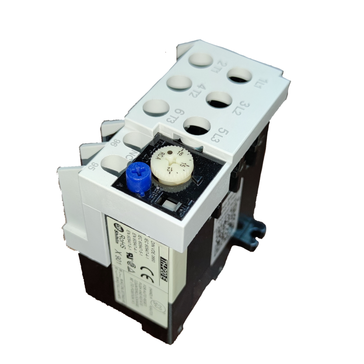 Shihlin Overload Relay 15A electrical component with adjustment dials and multiple connection points