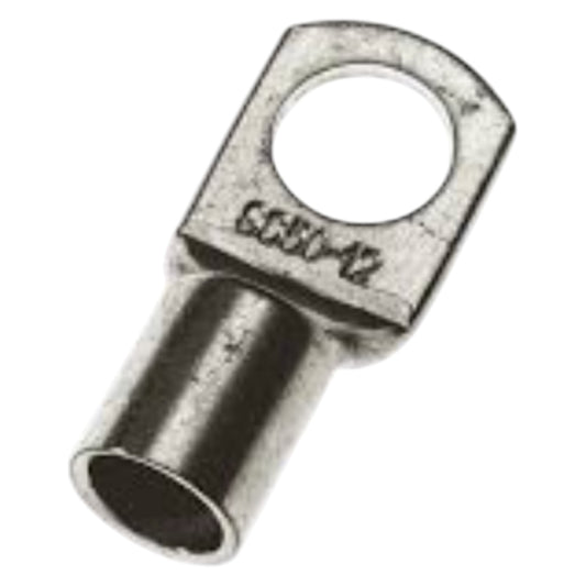 Metallic wire connector on a white background
