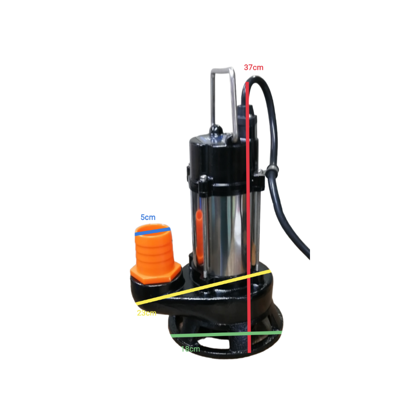 Showfou Taiwan Sewage Submersible Pump 220V with stainless steel body and durable construction