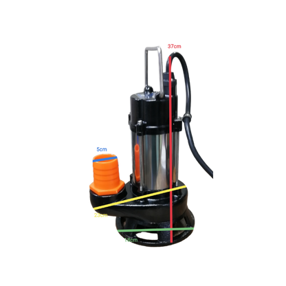 Showfou Taiwan Sewage Submersible Pump 220V with stainless steel body and durable construction