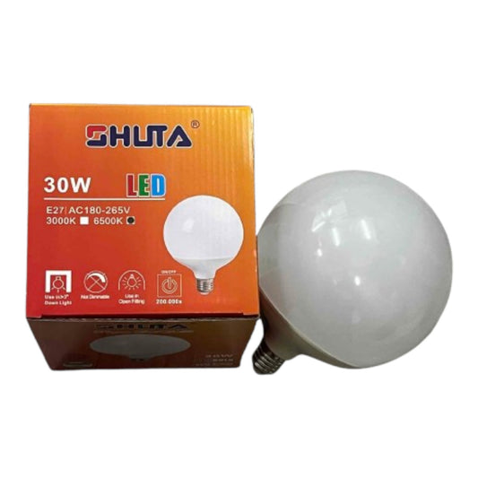 Shuta 30W Globe Bulb LED E27 180-265V AC LM 2700 Daylight 6500K STLB-6509 30W Electx Electrical SUpply
