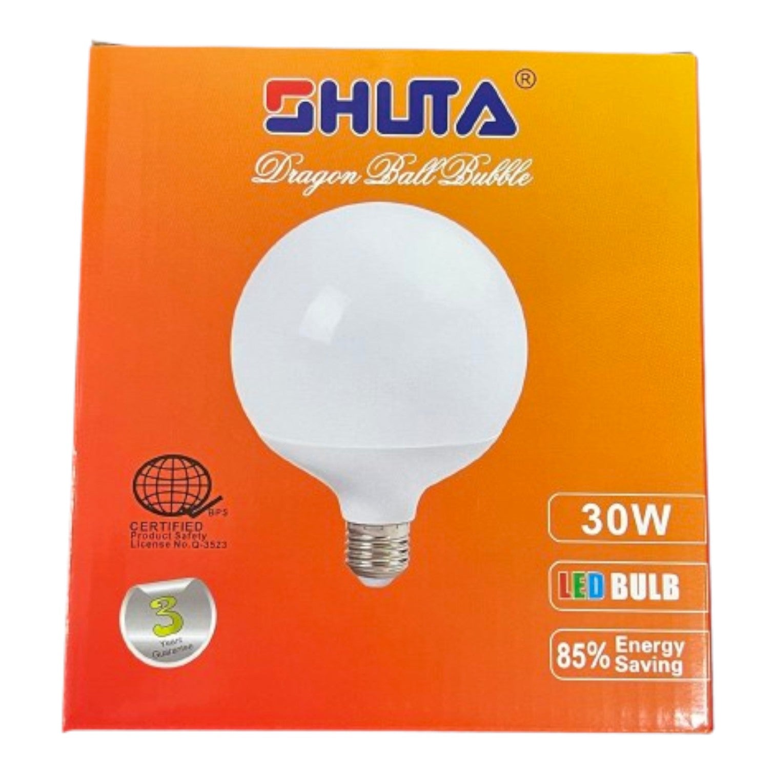 Shuta 30W Globe Bulb LED E27 180-265V AC LM 2700 Daylight 6500K STLB-6509 30W Electx Electrical SUpply