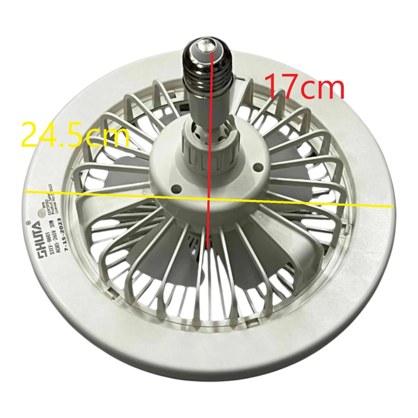 Shuta 30W LED Light with Fan and Fragrance Scent 3 in 1 Daylight 6500K STEF-8801 30W WHITE Electx Electrical Supply