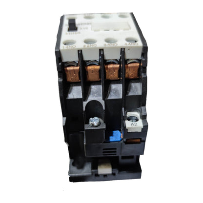 Electrical contactor on a white background