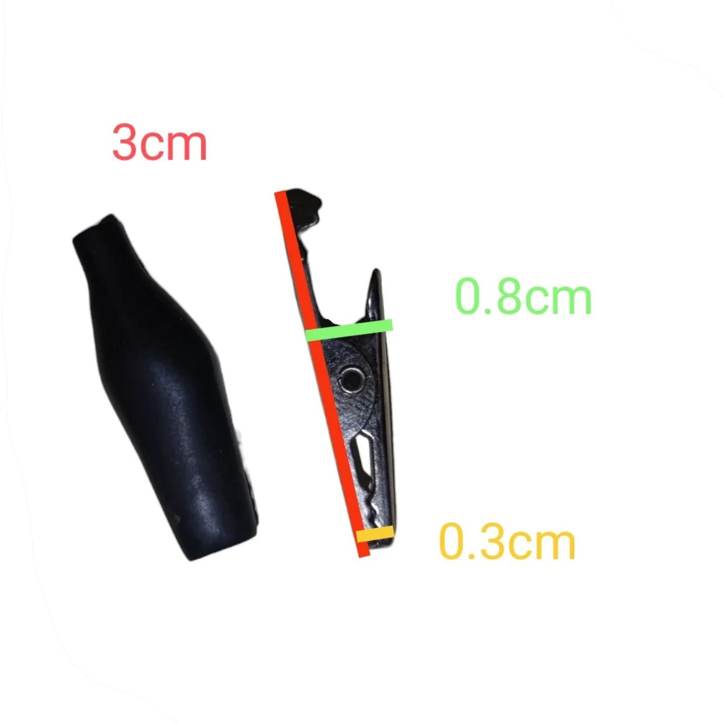 Small Alligator Clip 2A Insulated Electrical Connector Clip Red or Black Electx Electrical Supply