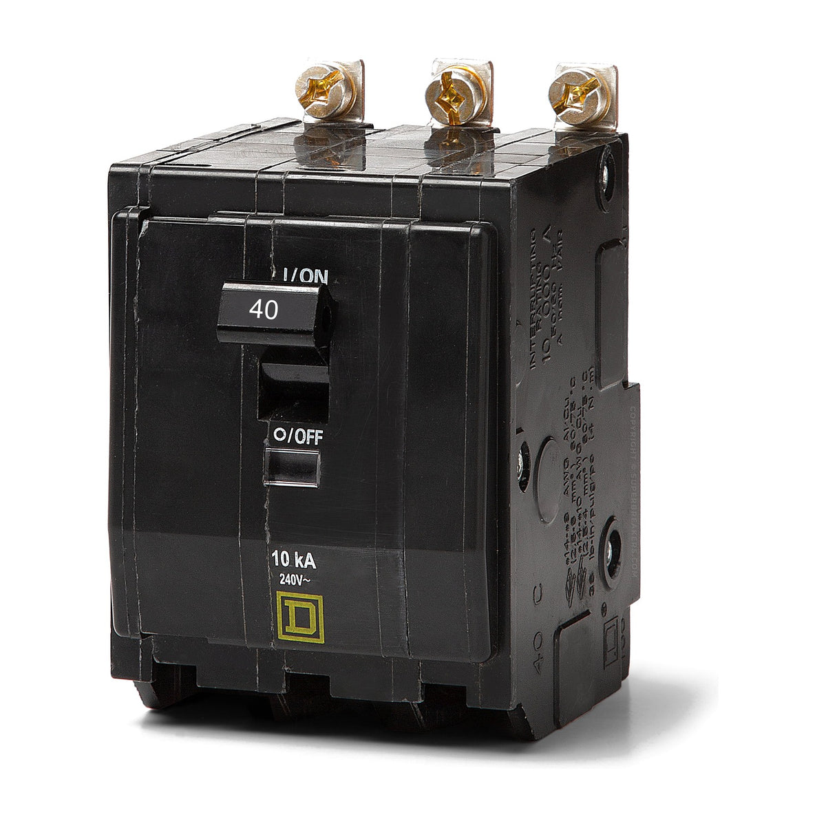 Square D 100A 3 Pole 10KAIC 220V Bolt On Circuit Breaker SE-QOB3100