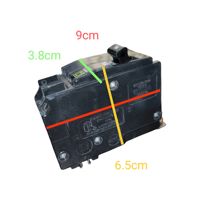 Square D 100A 2Pole 10KAIC 220V Bolt On Circuit Breaker SE-QOB2100