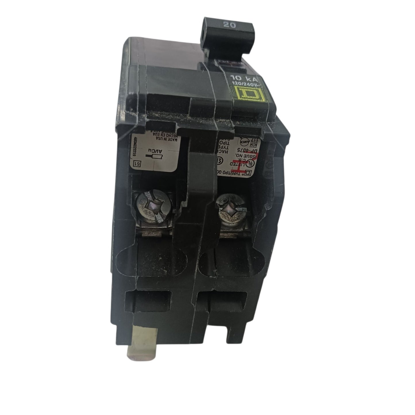 Square D 20A 2 Pole 10KAIC 220V Bolt On Circuit Breaker SE-QOB220 Electx Electrical supply 3