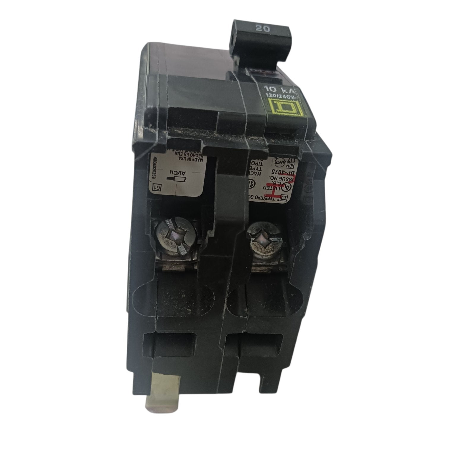 Square D 20A 2 Pole 10KAIC 220V Bolt On Circuit Breaker SE-QOB220 Electx Electrical supply 3