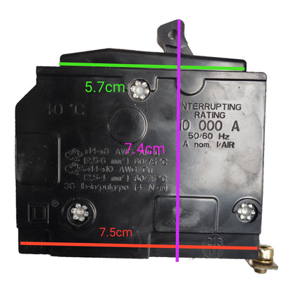 Square D 50A 2Pole 10 KAIC 220V Bolt On Circuit Breaker SE-QOB250