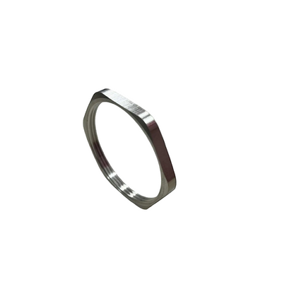 Silver bracelet on a white background Stainless Lock Nut 48mm Inner Thread 5m Electx Electrical SUpplym Thickness Electx Electrical Supply