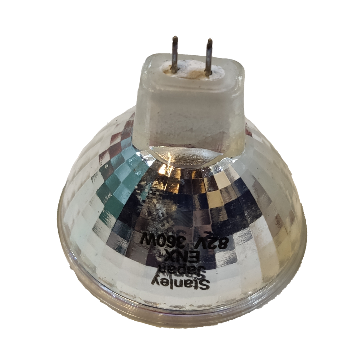 Stanley MR16 Halogen Lamp 360W 82V ENX bulb with reflective surface and two-pin base
