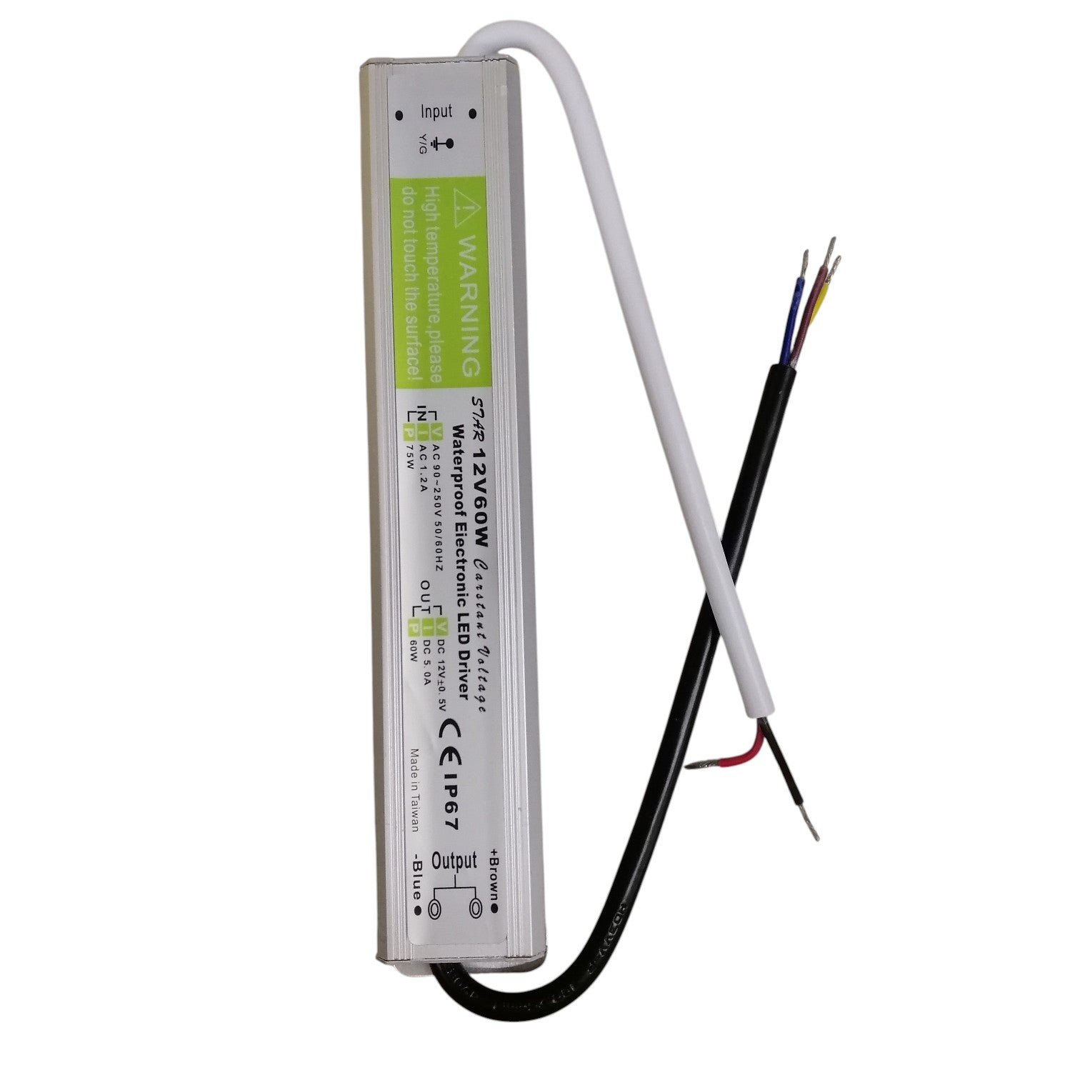 LED driver with cables on a white background