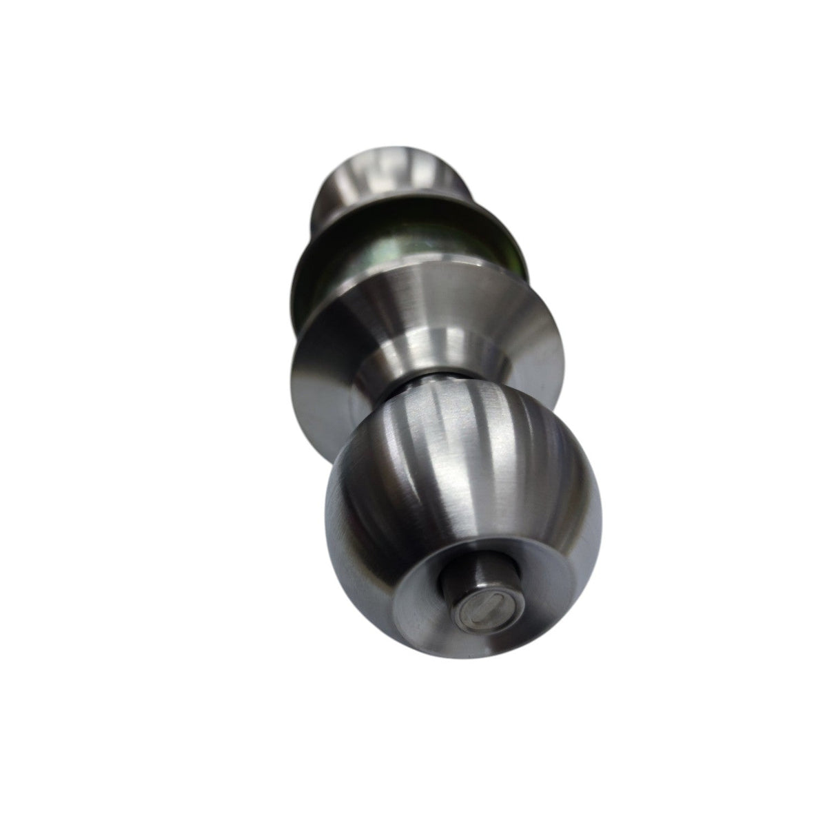 Starwheel Entrance Lockset Door Knob in brushed stainless steel with a sleek, modern design