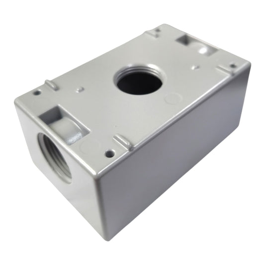 Surer 3/4 Hub Marine Utility Box 2x4 Top x Side Hub and Bottom Hub FS Box No.1130 Electx Electrical Supply