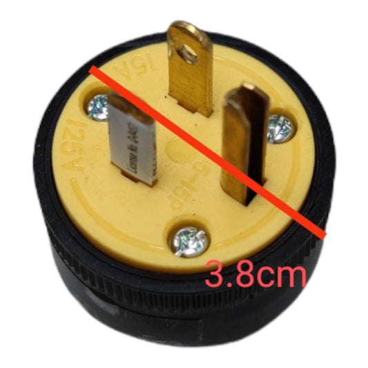 Surer Flat Pin with Ground Plug 15A 125V AC Type B 327 - photo 2