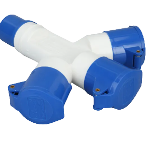 Surer Industrial 3 Way Connector Splitter 16A 2P+E 240V IP44